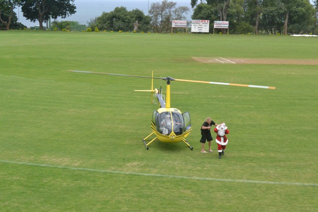 Father Christmas Arrives in Style