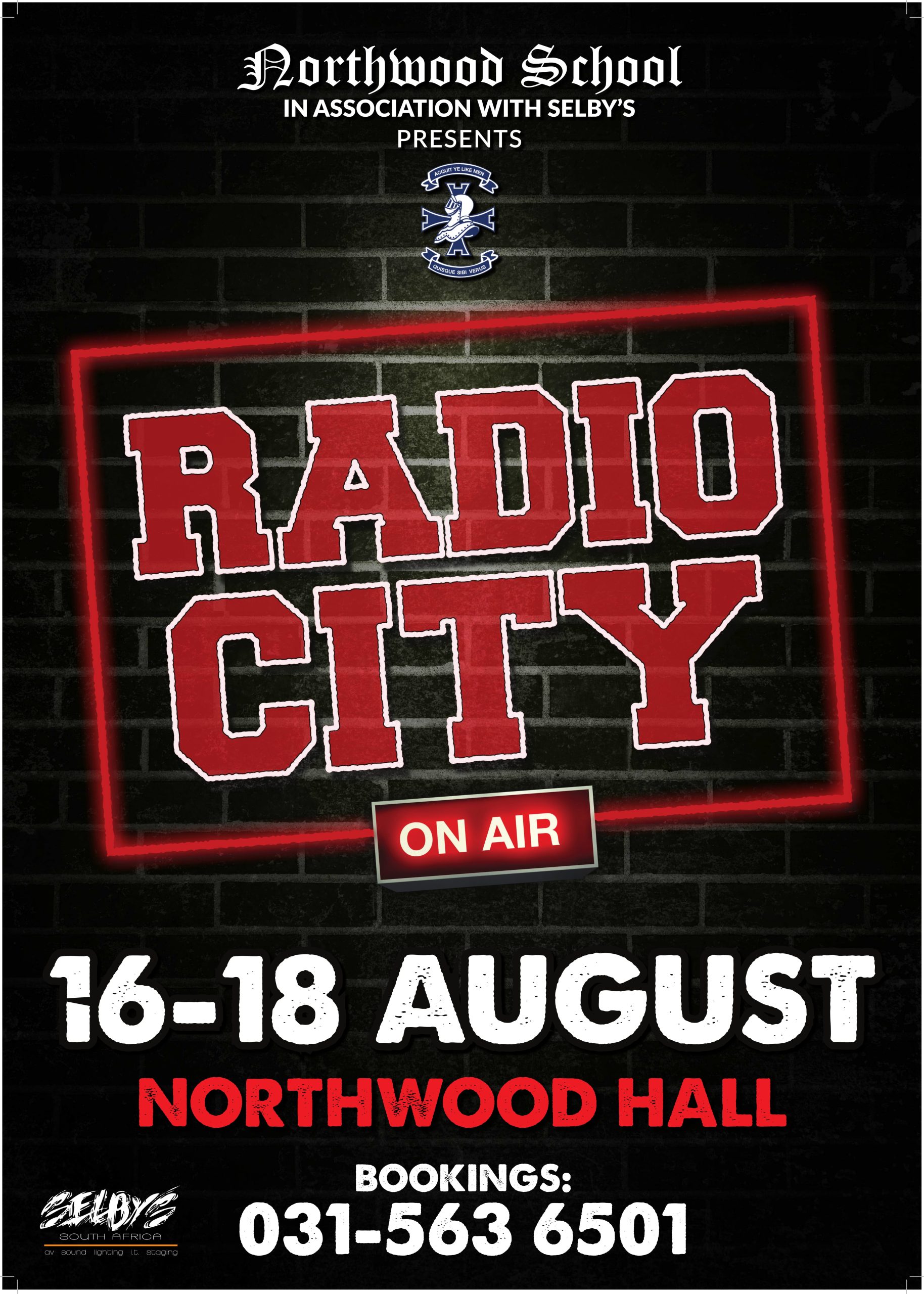 Northwood Musical #Radio City 16 to 18 August